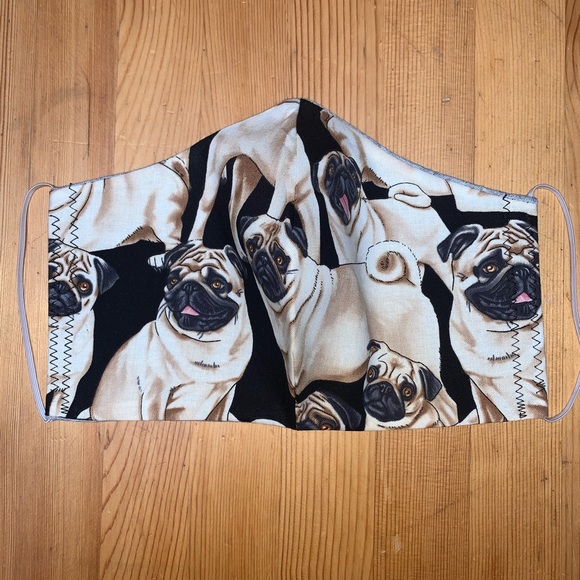 Handmade Face Mask - Pug Life - Dog - Dogs - Picture 3 of 3